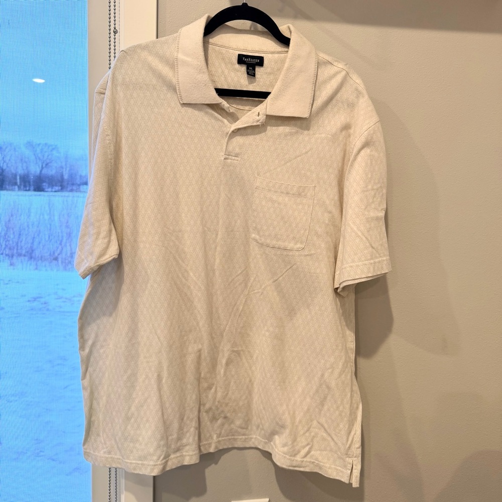 Van Heusen Diamond Pattern Polo Shirt